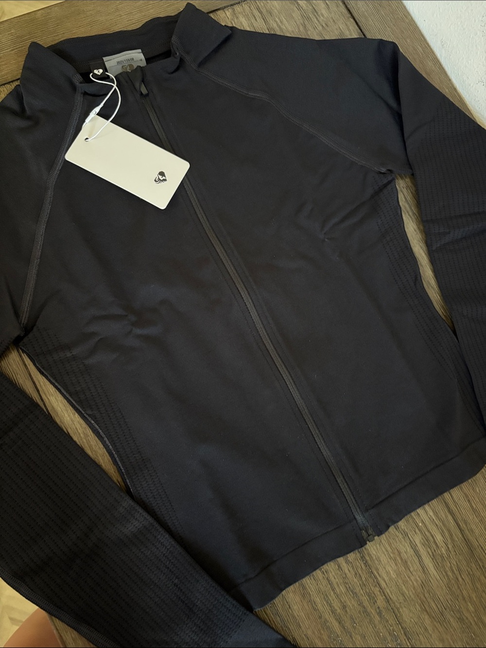 NWT [Women’s Best] Power Long Sleeve Full Zip Athletic Jacket in Black Women’s S - Picture 6 of 14